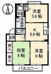 スパ・バリュージュ21B 3Kの間取図画像