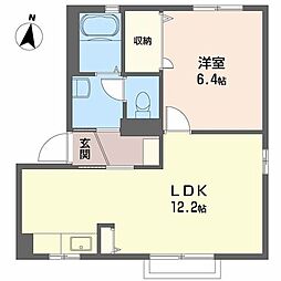 ハミングタウン7 1LDKの間取図画像