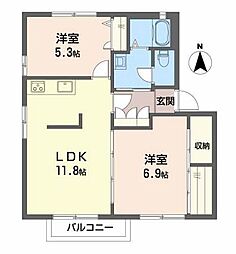 🉐敷金礼金0円！🉐ヴィオラＳ　Ｂ棟