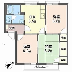 間取図画像 3DK