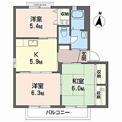 物件の間取り