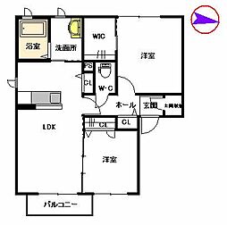 間取図画像 2LDK