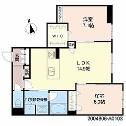 ＢＥＲＥＯ　ＳＴＡＧＥ　新鳥栖 1階2LDKの間取り
