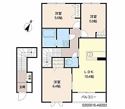 コンフォート・5A棟 3LDKの間取図画像
