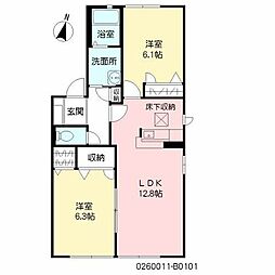 間取図画像 2LDK