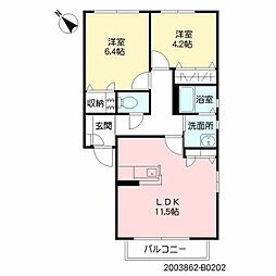 間取図画像 2LDK
