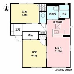 間取図画像 2LDK