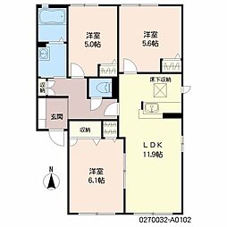間取図画像 3LDK