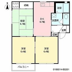 間取図画像 3DK