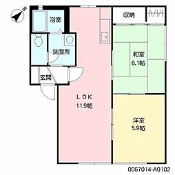 間取図画像 2LDK