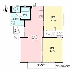 間取図画像 2LDK