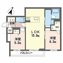 間取図画像 2LDK