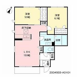 シャーメゾン須屋2A 2LDKの間取図画像
