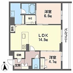 間取図画像 2LDK