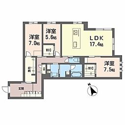 ＷｉｔｈＰｌｕｓ天保山公園 1階3LDKの間取り