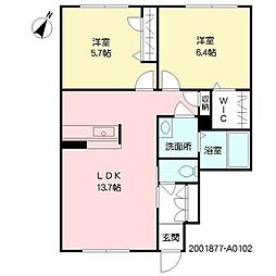 間取図画像 2LDK