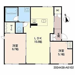 間取図画像 2LDK