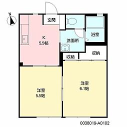 DIASM 2Kの間取図画像