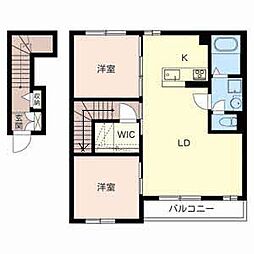 フォレナM 2LDKの間取図画像