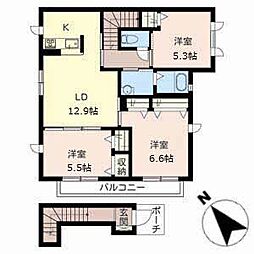 シャーメゾン大久保 3LDKの間取図画像