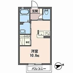 ヤマニハイツ ワンルームの間取図画像