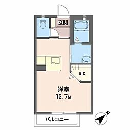 MASTCOURTのと川 ワンルームの間取図画像