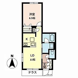 KTMスクエア 1LDKの間取図画像