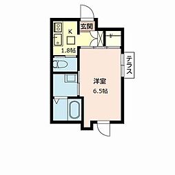 シャーメゾン桜須磨寺 1Kの間取図画像