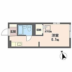 メゾン・ド・オーエム ワンルームの間取図画像