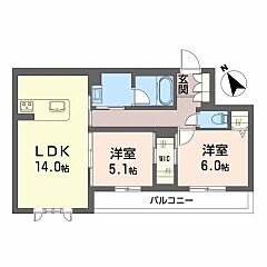 物件の間取り