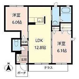 間取図画像 2LDK