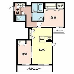 間取図画像 2LDK