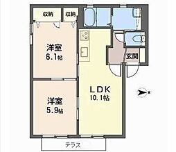 間取図画像 2LDK