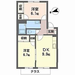 間取図画像 2DK