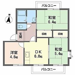 ファミールレジデンス 3DKの間取図画像