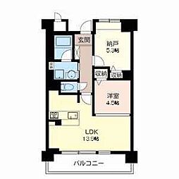 セリシール夙川苦楽園 1SLDKの間取図画像