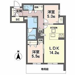 イルピノ みらいエコ対象物件 2LDKの間取図画像