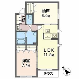 シャーメゾンサンピラー 1SLDKの間取図画像