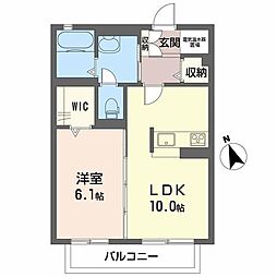 シャーメゾン大道 1LDKの間取図画像