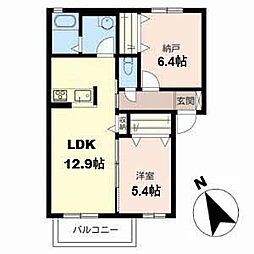 シャーメゾン神市 1SLDKの間取図画像