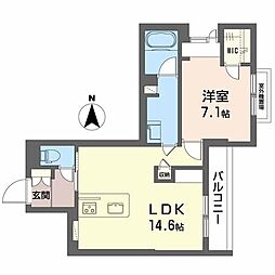 間取図画像 1LDK