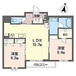 間取図画像 2LDK