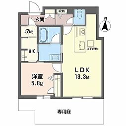 和の杜 江坂 1LDKの間取図画像