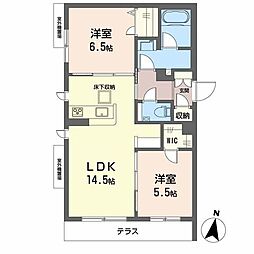 間取図画像 2LDK