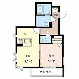 シャーメゾン南茨木 1LDKの間取図画像