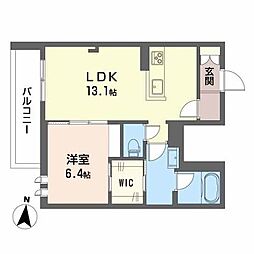 シャーメゾンエレガンス 1LDKの間取図画像