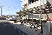 敷地内屋根付き駐輪場