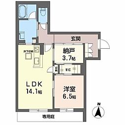アヴァンセ 1SLDKの間取図画像