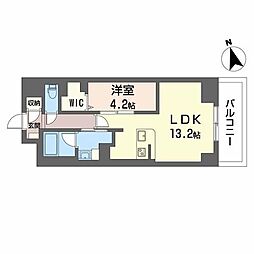 サンエール南堀江 1LDKの間取図画像