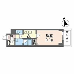 間取図画像 1K